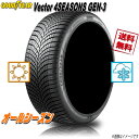 オールシーズンタイヤ 送料無料 グッドイヤー Vector 4SEASONS GEN-3 冬タイヤ規制通行可 ベクター 215/50R17インチ 95W XL 1本 GOODYEAR