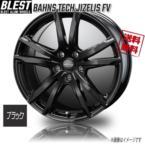 Rakuten - BLEST BAHNS TECH JIZELIS FV ブラック 17インチ 5H114.3 7J+48 4本 業販4本購入で送料無料
