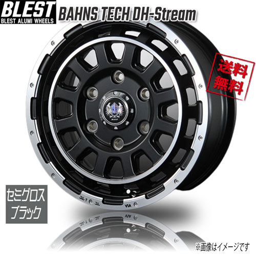 15 inches - BLEST BAHNS TECH DH-Stream セミグロスブラック 15インチ 6H139.8 6J+45 1本 106 業販4本購入で送料無料