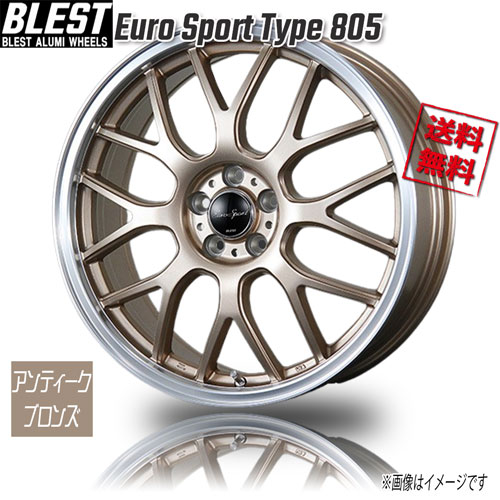 Rakuten - BLEST Euro Sport Type 805 アンティークブロンズ 19インチ 5H114.3 7.5J+50 1本 業販4本購入で送料無料