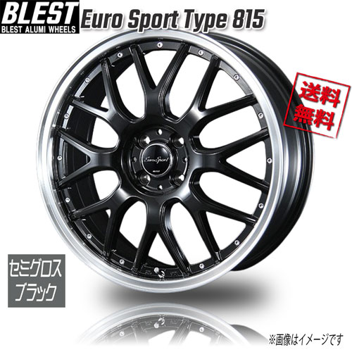 Rakuten - BLEST Euro Sport Type 815 グロスブラック 12インチ 4H100 4J+43 1本 業販4本購入で送料無料