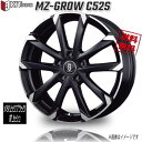 KOSEI MZ-GROW C52S メタリックブラックポリッシュ 15インチ 5H100 6J+43 4本 業販4本購入で送料無料