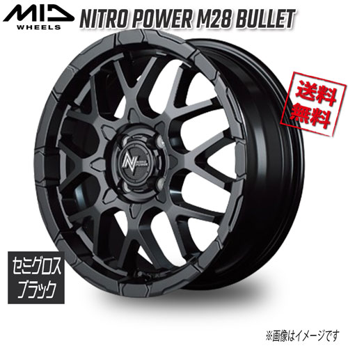 ޥ륫 M.I.D NITRO POWER M28 BULLET ߥ֥å 15 4H100 5J+48 1 67.1 4̵ܹ