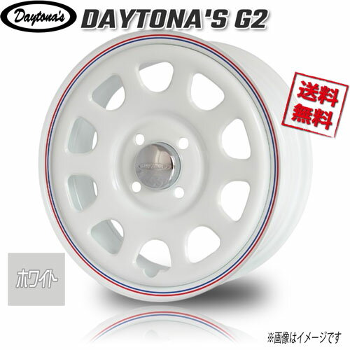 ~12 inches - 森田システム DAYTONA'S G2 ホワイト 12インチ 4H100 4J+42 4本 68 業販4本購入で送料無料