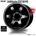 RAYS VolkRacing TE37 SB F2 PW Pressed Double Black 18インチ 6H139.7 8J 30 1本 4本購入で送料無料