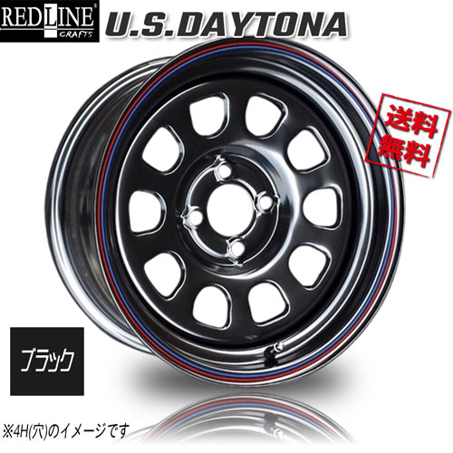 Rakuten - RED LINE CRAFTS USデイトナ ブラック 16インチ 6H139.7 7J+30 4本 業販4本購入で送料無料