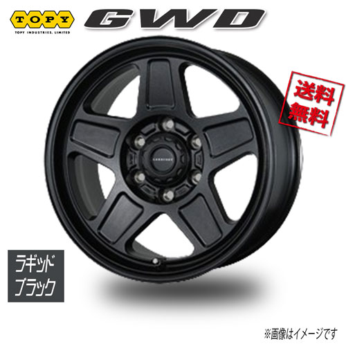 Rakuten - トピー GWD ラギッドブラック 16インチ 6H139.7 6.5J+38 4本 106 業販4本購入で送料無料