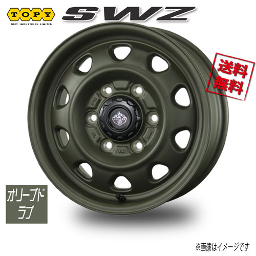 Rakuten - トピー SWZ オリーブドラブ 15インチ 6H139.7 6J+33 1本 106 業販4本購入で送料無料