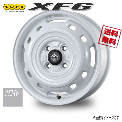 Rakuten - トピー XFG ホワイト 14インチ 4H100 4.5J+45 1本 67 業販4本購入で送料無料