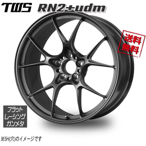 Rakuten - TWS TWS RN2+udm フラットレーシングガンメタ 21インチ 12.5J+45 1本 業販4本購入で送料無料