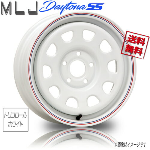 ホイール新品 1本のみ MLJ デイトナ SS トリコロール DAYTONA 15インチ 5H108 6J+30 業販4本購入で送料無料 ルノー カングー キャップ設定なし