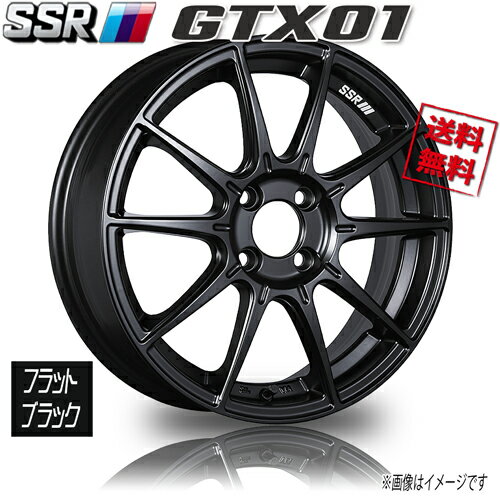 ホイール新品 2本セット SSR GTX01 フラットブラック 16インチ 4H100 6.5J+48 業販4本購入で送料無料 S660 フィット シャトル フリード