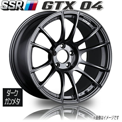 ホイール新品 1本のみ SSR GTX04 ダークガンメタ スピ−ドスター 18インチ 5H100 7.5J+48 業販4本購入で送料無料 86 BRZ インプレッサ 保証書付