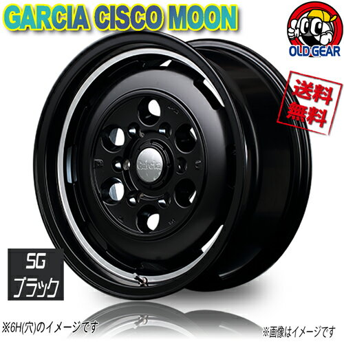 ホイール新品 1本のみ メーカー保証付 マルカ GARCIA CISCO MOON SGブラックRimVpo 16インチ 5H139.7 6J-5 108.5 業販4本購入で送料無料 ジムニー オーバーフェンダー シエラ JB メーカー保証付