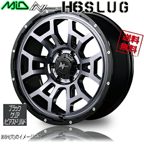 ۥ뿷 4ܥå ޥ륫 NITRO POWER H6 SLUG ֥åꥢ/PD 16 5H114.3 7J+40 73.1 4̵ܹ