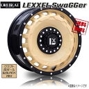 ホイール新品 4本セット OFFBEAT LEXXEL SwaGGer クラフト段ボール&BLACKRIM 16インチ 6H139.7 5.5J+0 110.2 業販4本購入で送料無料 ジムニー オバフェン JB64 JB23 シエラ