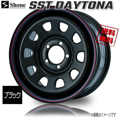 ホイール新品 4本セット SHONE SST DAYTONA ブラック キャップ設定なし デイトナ 16インチ 5H139.7 5.5J-20 φ110 業販4本購入で送料無料 ジムニー JB64W JB23W オーバーフェンダー