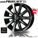 ホイール新品 4本セット WEDS RIZLEY DI ブラックポリッシュ ライツレー 14インチ 4H100 4.5J 45 φ73 業販4本購入で送料無料 タント ムーヴ N-BOX スペーシア エブリィ 保証書付