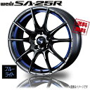 ホイール新品 4本セット WEDS Sport SA-25R BLC2 ウェッズスポーツ 18インチ 5H114.3 8J 45 φ73 業販4本購入で送料無料 RX-8 チェイサー マークX クラウン CX-5 保証書付 軽量