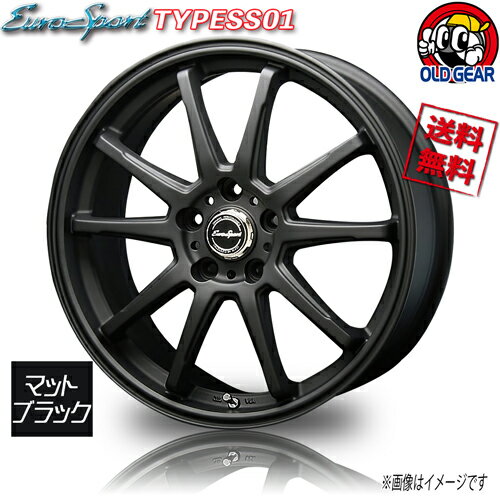 ホイール BLEST ユーロスポーツ TYPE SS-01 マットブラック 17インチ 1本のみ 5H114.3 8J+32 業販4本購入で送料無料 4G アルファード ヴェルファイア RX-8