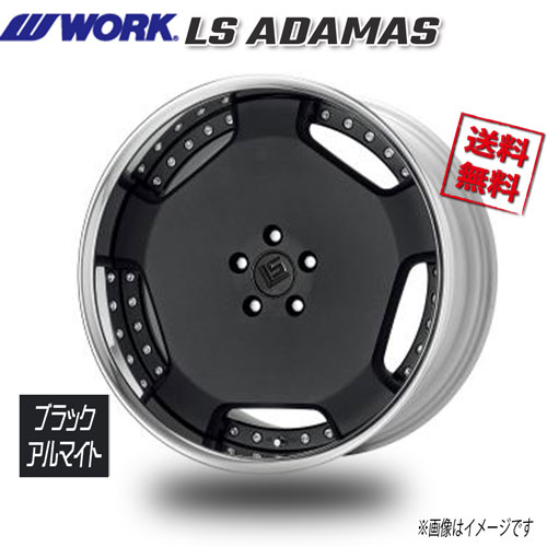 Other - WORK LS ADAMAS ブラックアルマイト Odisk アダマス 21インチ 5H114.3 11.5J+24 4本 73.3 送料無料
