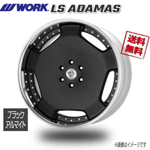 Rakuten - WORK LS ADAMAS ブラックアルマイト Odisk アダマス 22インチ 6H139.7 10J+43 4本 106 送料無料