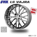 WORK LS VAJRA スーパークロームメッキ 22インチ 5H114.3 10.5J+48 4本 73.3 送料無料