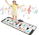 おもちゃ ピアノマット 子供 折り畳み 8鍵盤 8種類動物音 5種類楽器音 音楽マット ミュージックマット 音量調整可能 ピアノ 防水素材 滑り止め 誕生日 ク...