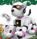 ロボット犬 リモコン おもちゃ 電子ペットロボット 手振り制御 音声制御 (英語のみ) リモコン遠隔操縦 タッチコントロール 犬 ロボット 子供おもちゃ人気 音...