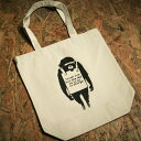 バンクシー BANKSY モンキー キャンバス トートバッグ 10L(4)