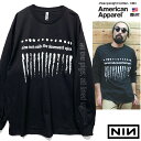 NINE INCH NAILS 「THE DOWNWARD SPIRAL 」「ナインインチネイルズ」 「ザ ダウンワードスパイラル」ロンT　長袖Tシャツ　バンド Tシャツ