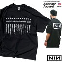 NINE INCH NAILS 「THE DOWNWARD SPIRAL 」「ナインインチネイルズ」 「ザ ダウンワードスパイラル」バンド Tシャツ USA企画 【AmericanApparel 1301】