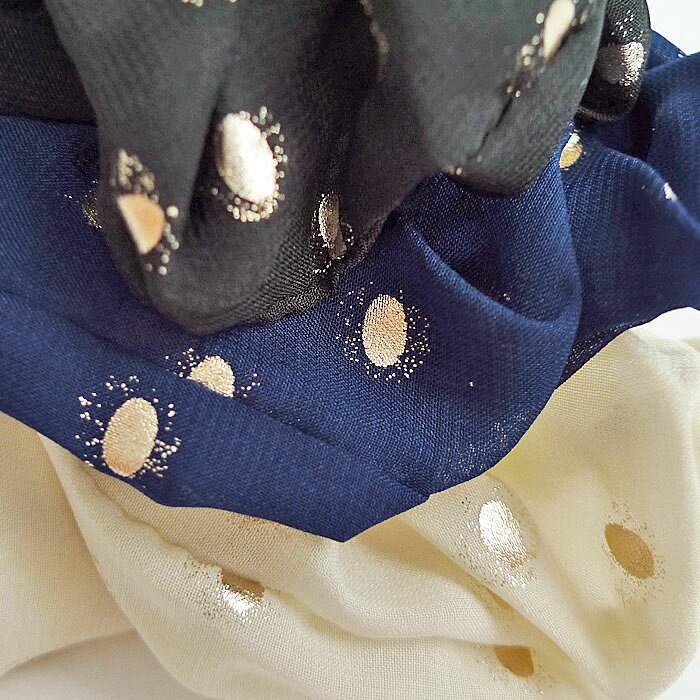 ゴールドポイントドットシュシュ