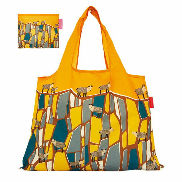 【メール便のみ送料無料】ショッピングバッグ 「石のタイル」 折りたたみエコバッグ