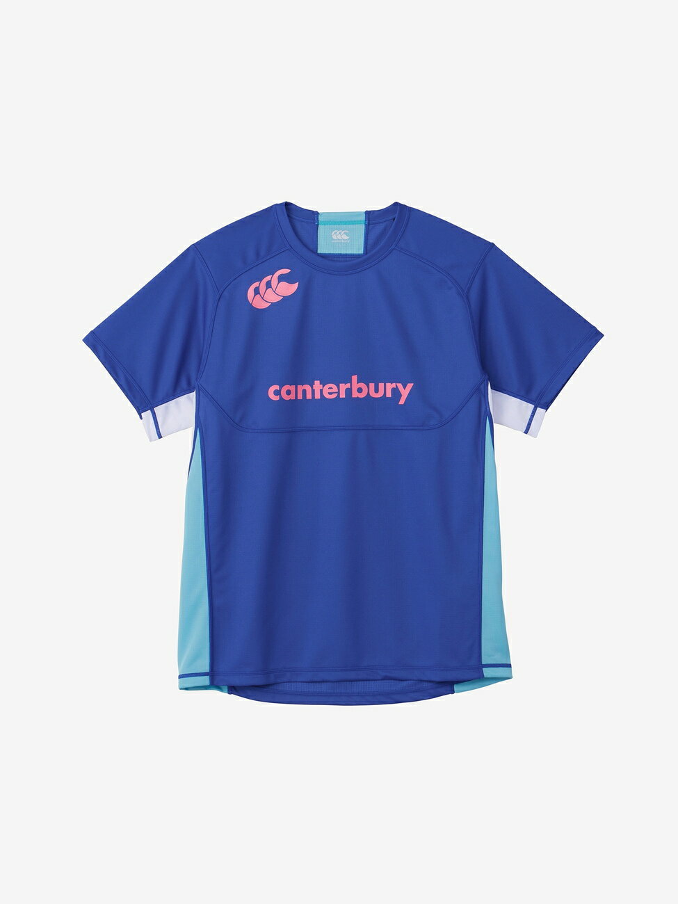 カンタベリー CANTERBURY RG33714 PRACTICE TEE ロイヤルブルー(25) ラグビー ジャージ ラグビージャージ Tシャツ 半袖 シャツ メンズ 遮熱 抗菌 防臭 ドライ 汗 ニオイ べたつき 軽減 練習着 合宿 部活 クラブ プラシャツ ティーシャツ