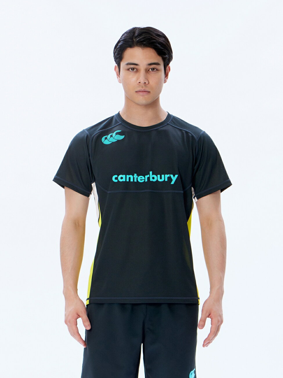 カンタベリー CANTERBURY RG33714 PRACTICE TEE ロイヤルブルー(25) ラグビー ジャージ ラグビージャージ Tシャツ 半袖 シャツ メンズ 遮熱 抗菌 防臭 ドライ 汗 ニオイ べたつき 軽減 練習着 合宿 部活 クラブ プラシャツ ティーシャツ