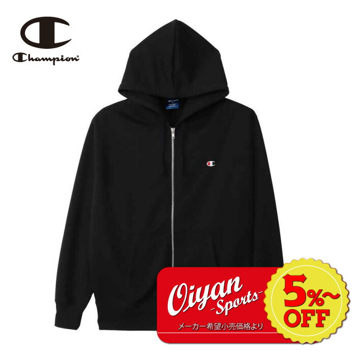 ★5%以上off★チャンピオン CHAMPION C3-XS150 ATHLETIC WEAR HOODED SWEAT SHI ZIP HOODED SWEAT ブラック スウェット 上 トップス トレーナー 長袖 袖 ロゴ リラックス ジム トレーニング トレーニングウェア パーカー チャック サッカー ラグビー スポーツ グレー