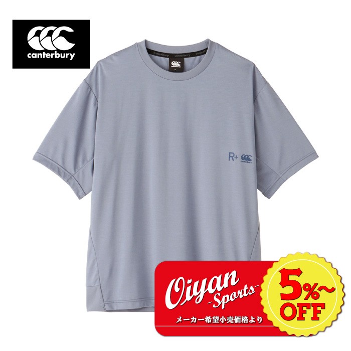 ★5%以上off★ 24ss カンタベリー CANTERBURY RP34074 R＋ WORKOUT BIG TEE カンタベリー CANTERBURY R+ アールプラス ラグビー シャツ ティーシャツ Tシャツ 半そで 半袖 ストレッチ 伸縮 軽量 吸汗 速乾 抗菌 防臭 UVカット トレーニング 通勤 通学 移動着 普段着 練習着