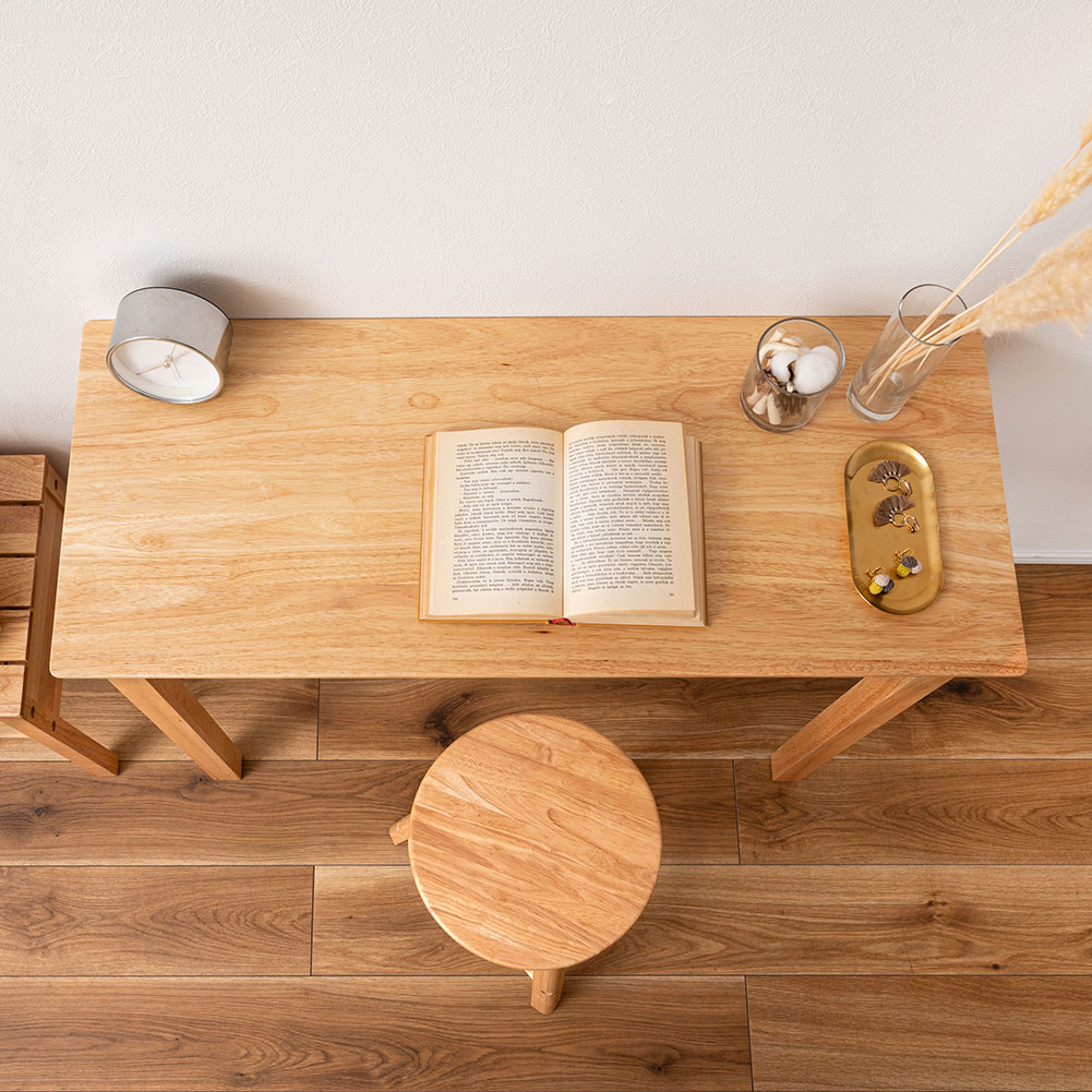スリムデスク テーブル デスク 北欧 韓国インテリア 天然木 ナチュラル 木製 おしゃれ テレワーク リモートワーク カフェテーブル シンプル モダン 一人暮らし 食卓 リビングテーブル ファミリー コンパクト 学習机 カウンター 小さめ 省スペース 机 長方形 新生活 壁付け
