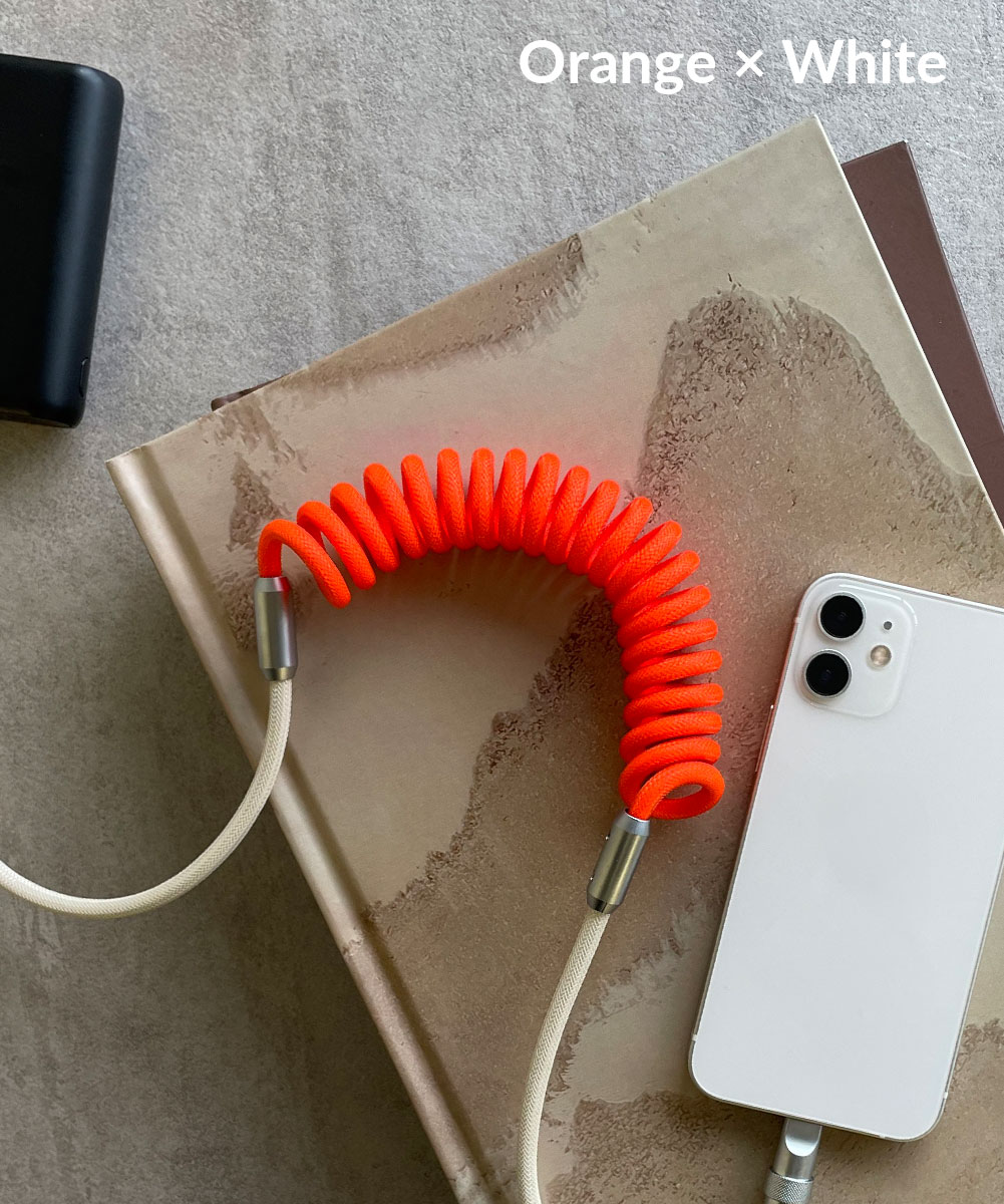 楽天市場】ライトニングケーブル（カラーオレンジ）（スマートフォン