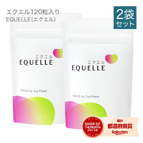 エクエル パウチ 120粒 × 2袋 大塚製薬 【即~3営業日出荷】 1日分の目安4粒（エクオール 10mg）送料無料 2個セット エクオール / 大豆イソフラボン / サプリ / EQUELLE / ekueru 【正規品】【大好評】【メール便】