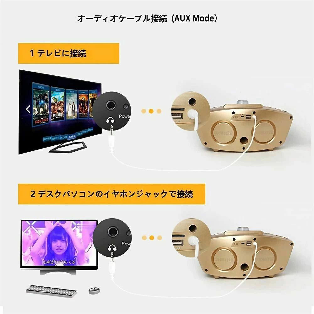 カラオケマイク カラオケマシン Bluetooth 歌う ワイヤレスマイク テレビ接続 2ハ...