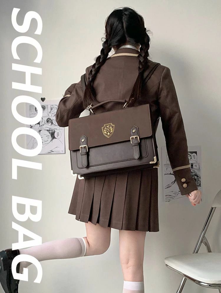 【送料無料】スクールバッグ ショルダー 合皮 女子高校生 サブバッグ 中学生 スクバ 手提げバッグ 制服かばん JK 卒業式 入学式 革 学生鞄 韓国 ショルダー リコリス 肩掛け バッグ 学生 御宅 カバン コスプレ 通学カバン 部活 学校 制服 おでかけ シンプル通年 オールシー