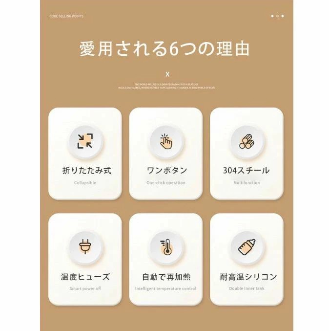 大浜商店の電気 ケトル ポット 600ml 折りたたみ シリコン 電気ポット 電気ケトル 空焚き防止 車中泊 やかん トリップケトル 高速 湯沸かし器 湯沸かしポット マイケトル 軽量 北欧 かわいい 一人暮らし シンプル コンパクト 持ち運び ホテル 旅行 小型 出張 折り畳みケトル｜アングル3