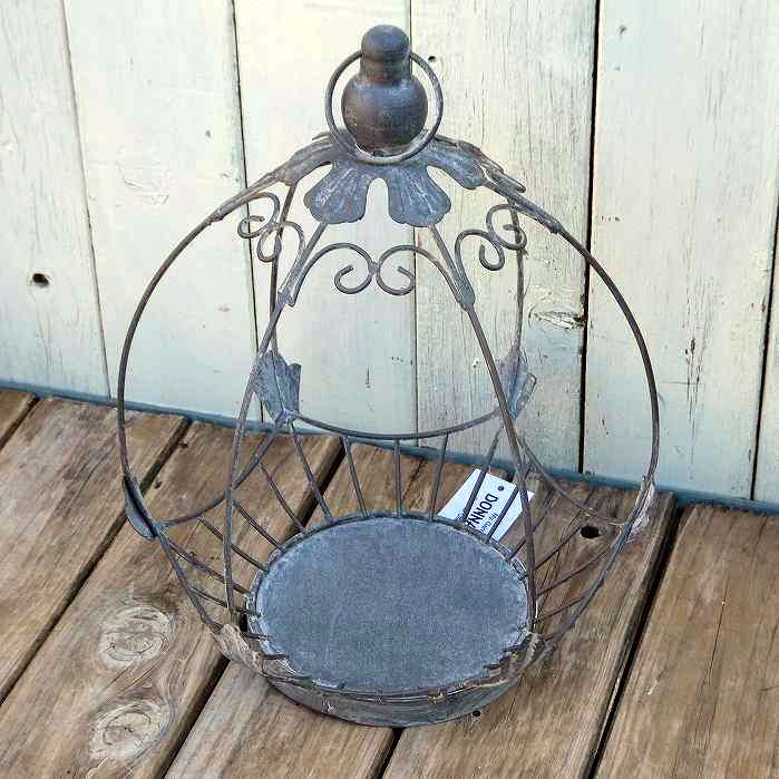 ハングボールバスケット 花器 フラワースタンド 花台 花瓶台 インテリア アイアン オーナメント 飾り No.7270 村田屋産業 250919のサムネイル