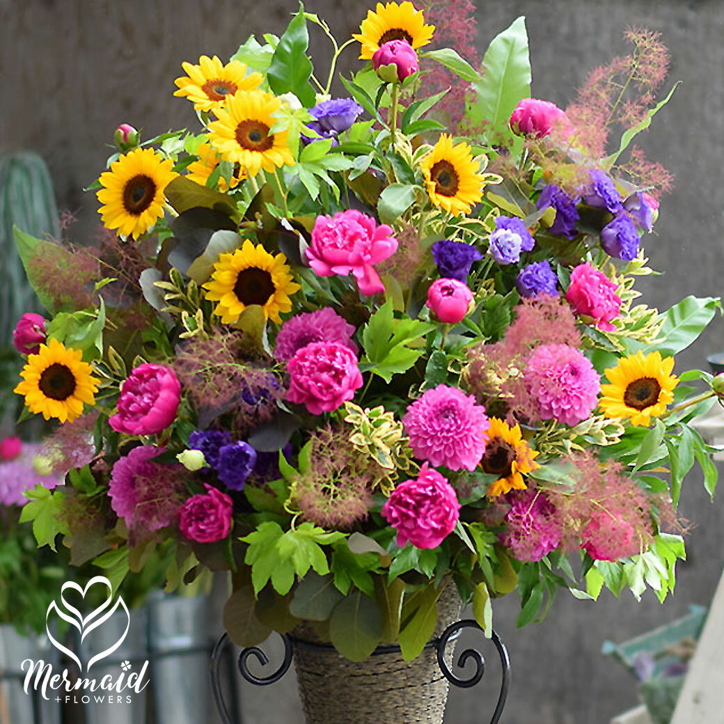 オーダーメイド スタンド花 開店花 開店祝い 開業祝い オープン祝い お祝い 贈り物 ビジネス 発表会 劇場 サロン 美容室レストラン ライブ コンサート発表会 開店祝い 【地域限定】