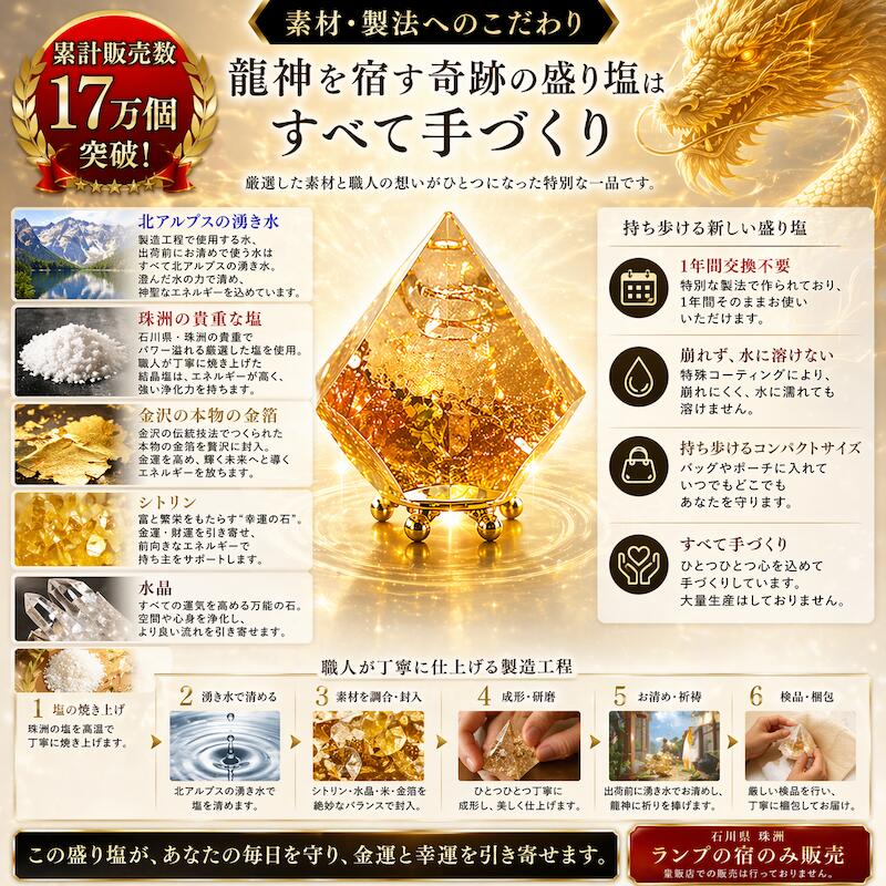 【anan掲載】龍神のすず® 盛り塩 宝船 七...の紹介画像3
