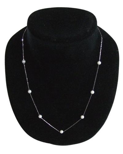 アコヤ真珠 ベビーパール ステーション ネックレス K18WG ホワイトゴールド 4.5-5.0mm ホワイト あこや 本真珠 真珠 あこや真珠 パール ギフト プレゼント フォーマル カジュアルのサムネイル