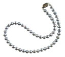 アコヤ真珠 ネックレス 7.0-7.5mm グレー あこや 本真珠 真珠 あこや真珠 パール ギフト プレゼント フォーマル カジュアル 冠婚葬祭