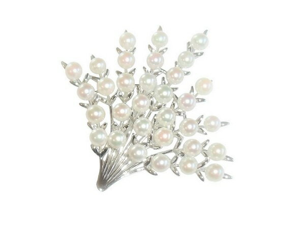 アコヤ真珠 ブローチ 3519 SV シルバー 6.0-6.5mm ホワイト あこや 本真珠 真珠 あこや真珠 パール ギフト プレゼント フォーマル カジュア...